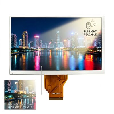 10.1 Inch Industrial TFT LCD Module 1280x800 LVDS 1000nits Sunlight Readable Display