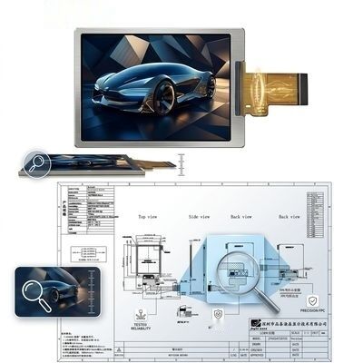 6.5 Inch Industrial TFT LCD Module 800x480 WVGA IPS 700nits RGB Interface High Reliability Display
