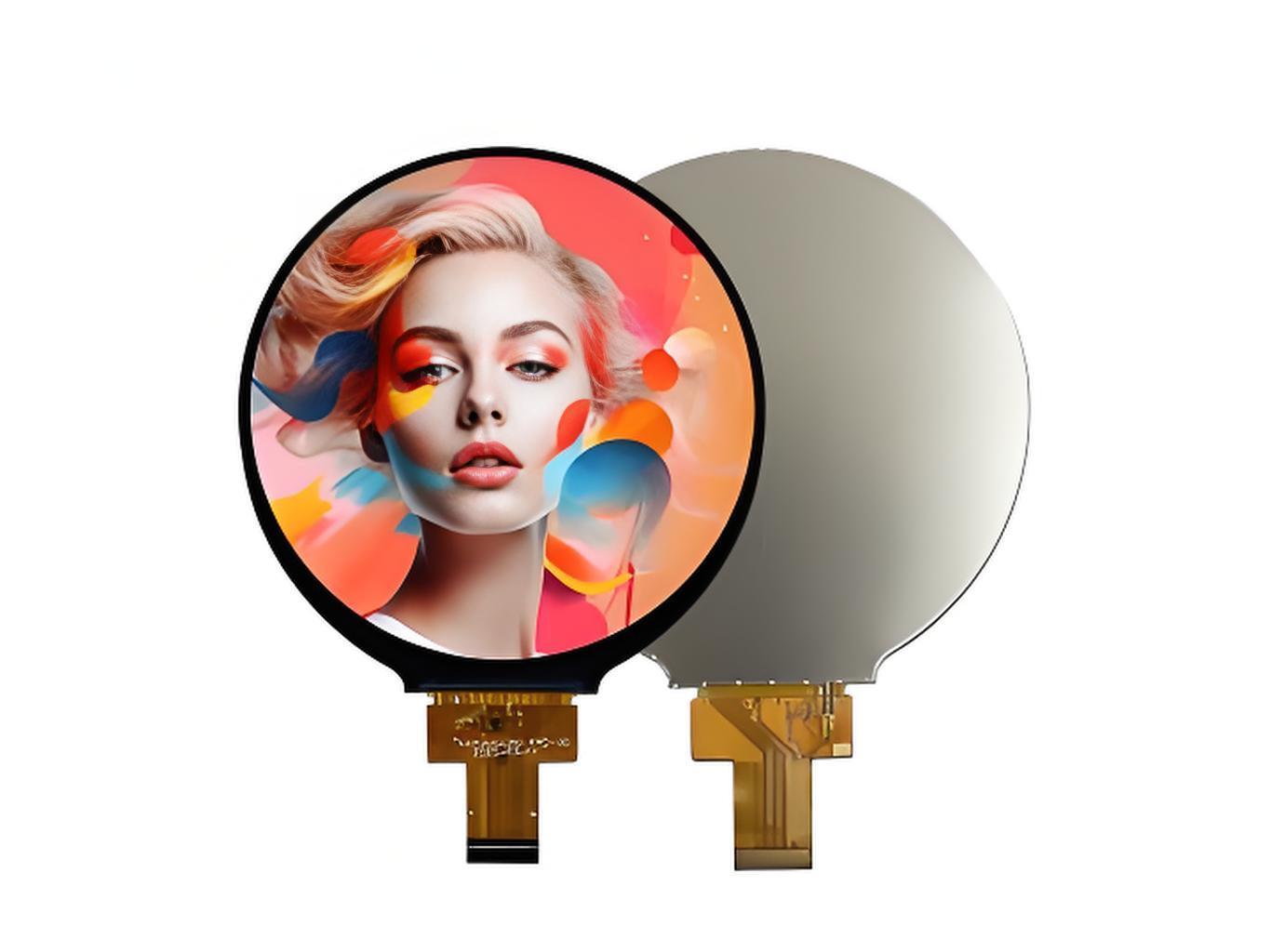 720*720pixels Round LCD Display with 101.52mm Active Area